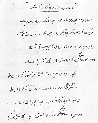 دوسری شادی کی خواہش